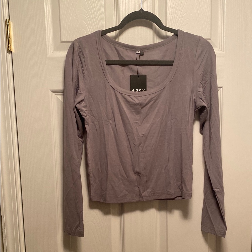 GGOV Gray Long Sleeve Top…size M